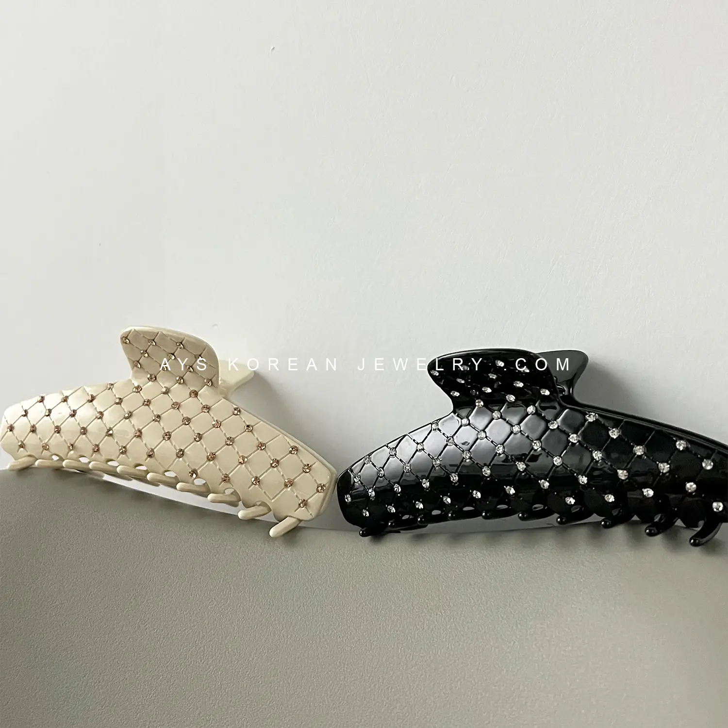 Oversized Rhinestone Hair Clips European American Shark Clip - Image 6