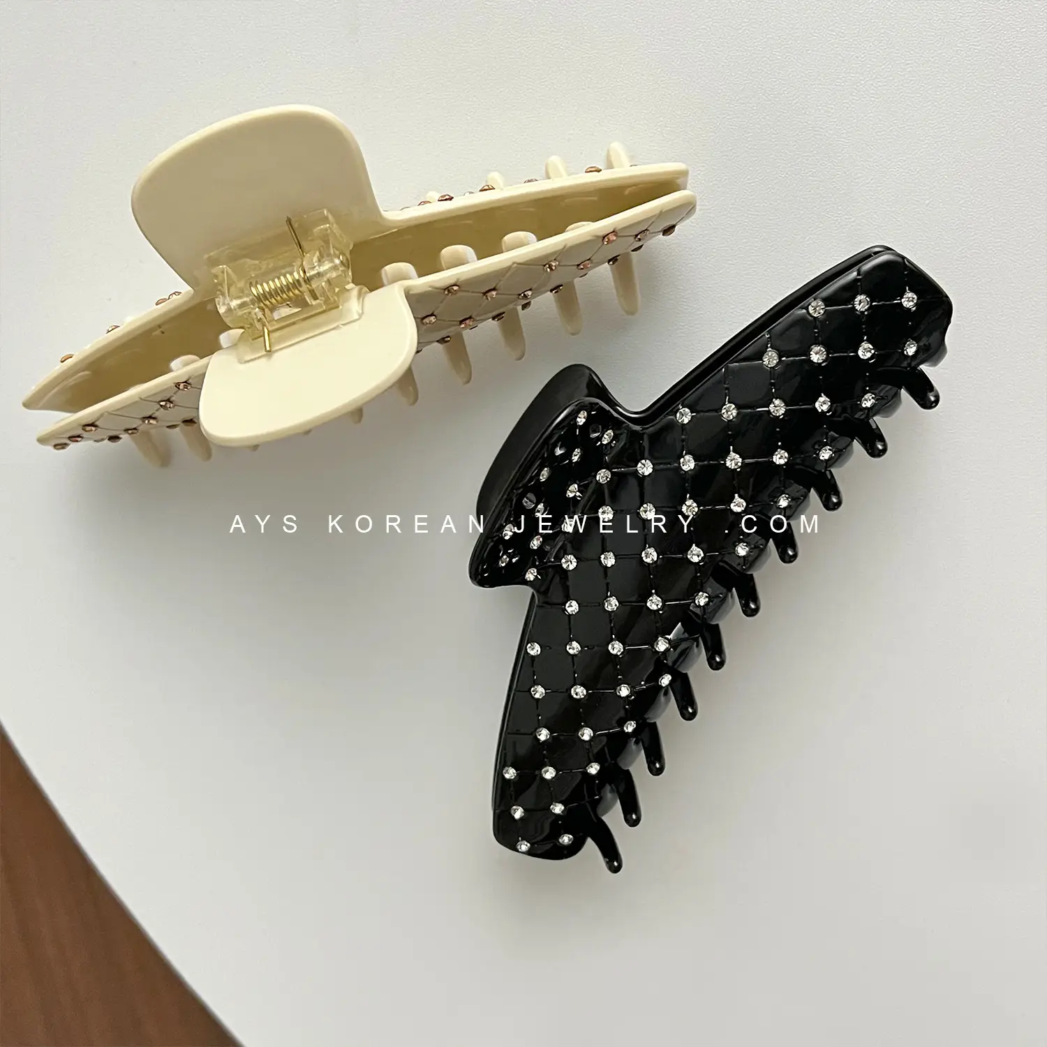 Oversized Rhinestone Hair Clips European American Shark Clip - Image 7