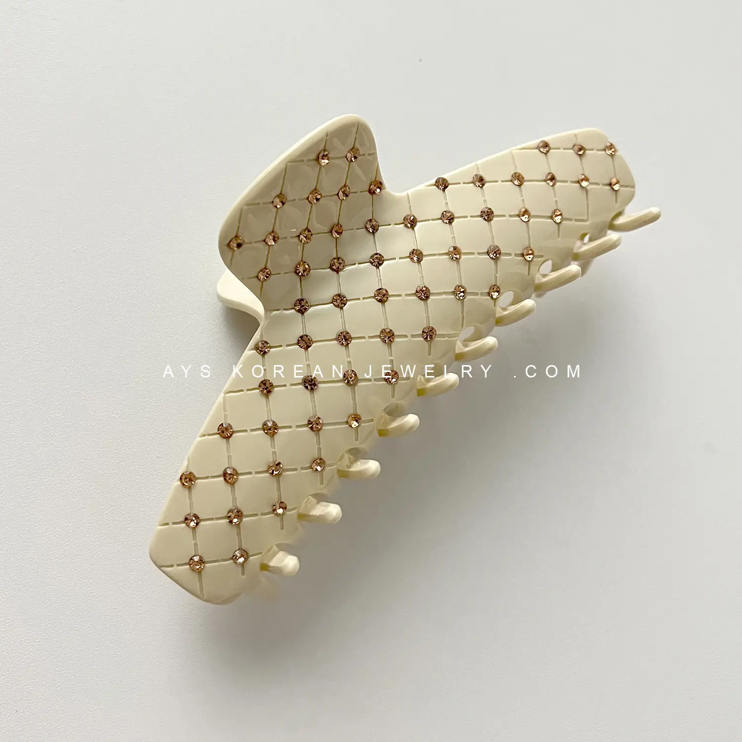 Oversized Rhinestone Hair Clips European American Shark Clip - Image 2