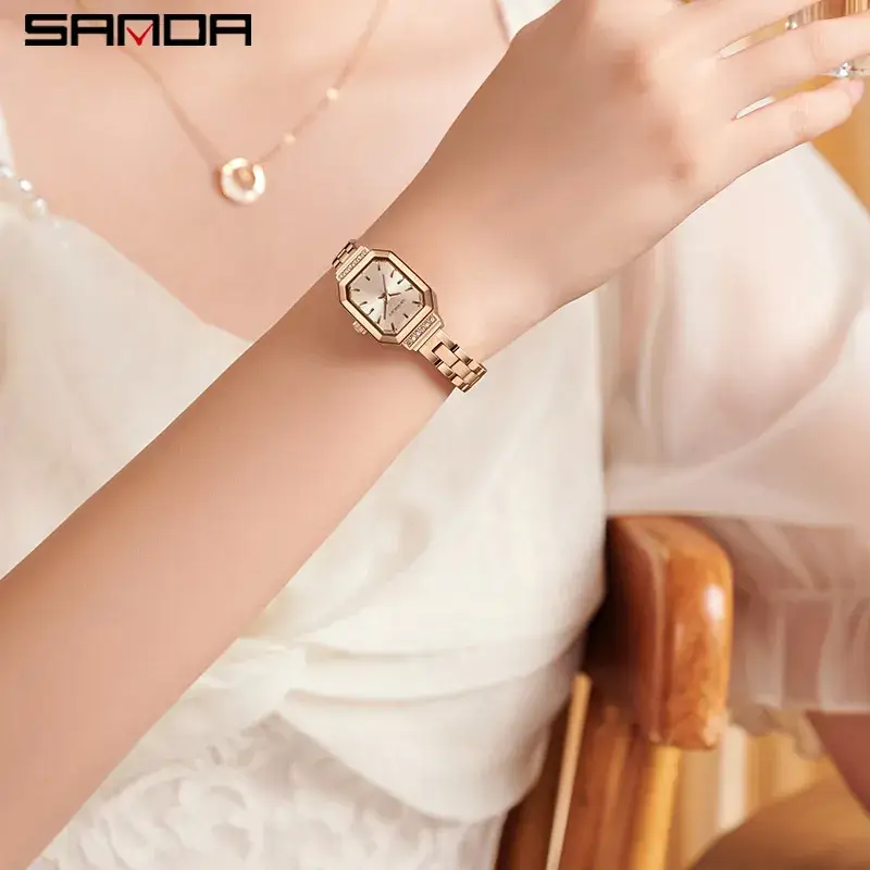 Sanda Green Quartz Watch for Women - Image 15