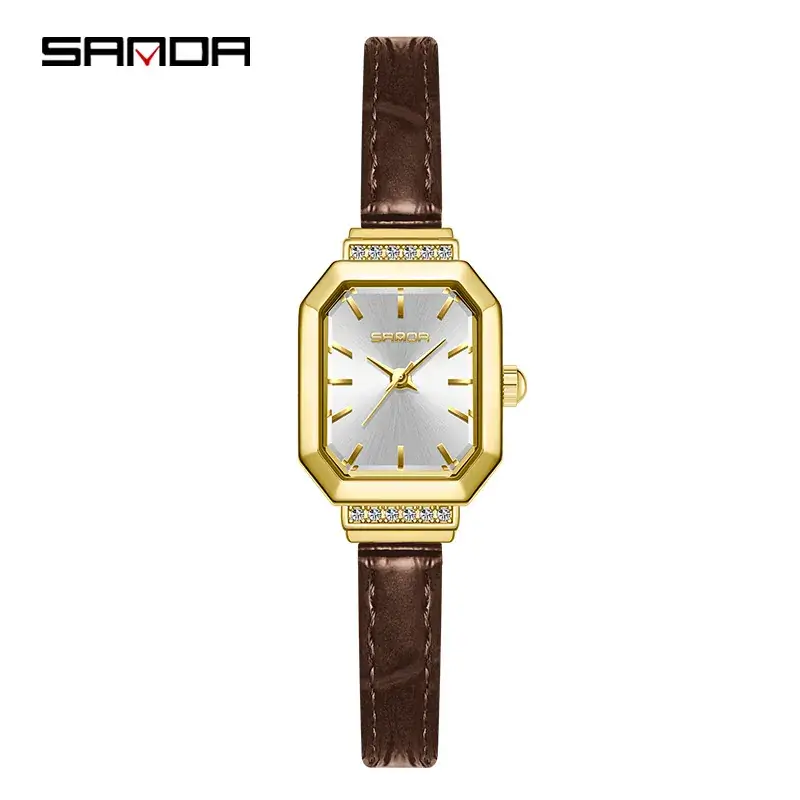 Sanda Green Quartz Watch for Women - Image 6