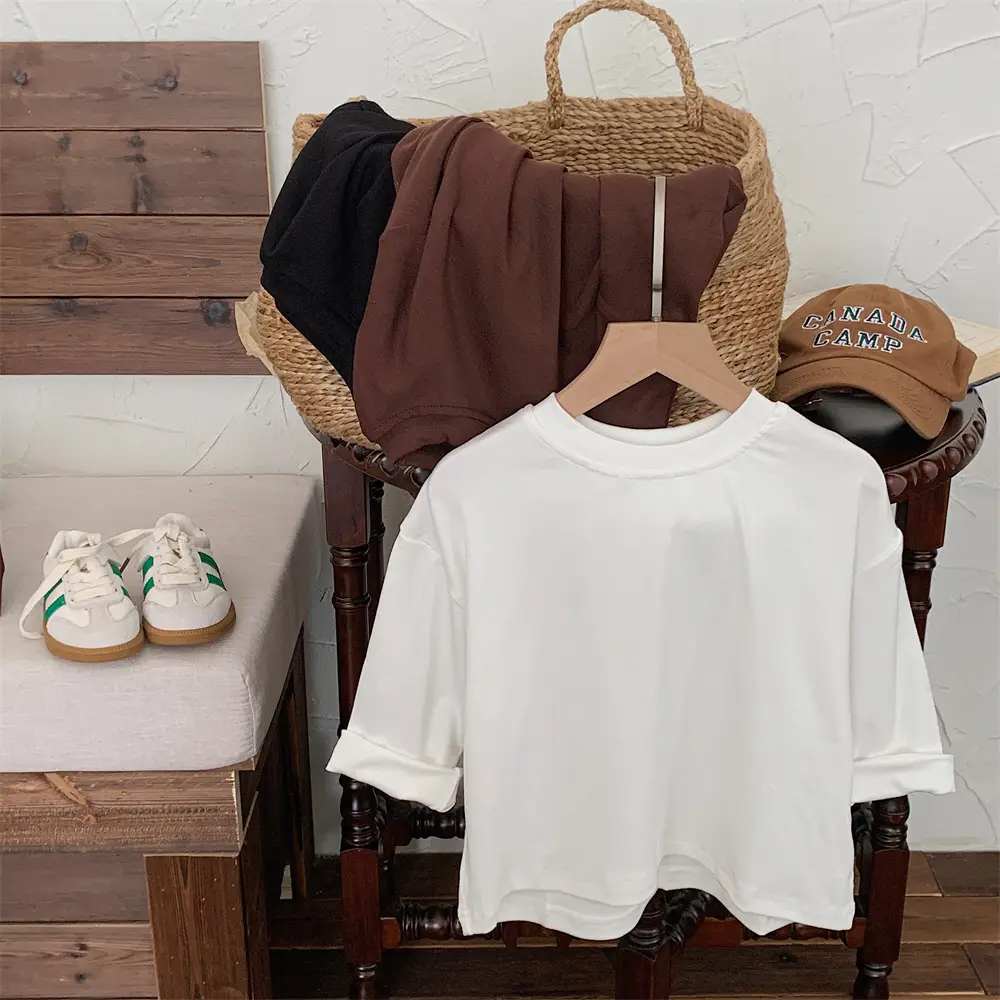 Kids T-Shirt Set Autumn Winter Long Sleeve Loose Fit — feature 12