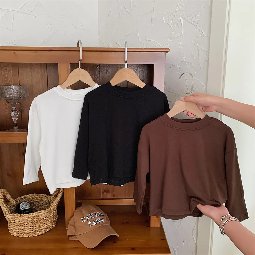 Kids T-Shirt Set Autumn Winter Long Sleeve Loose Fit — feature 8