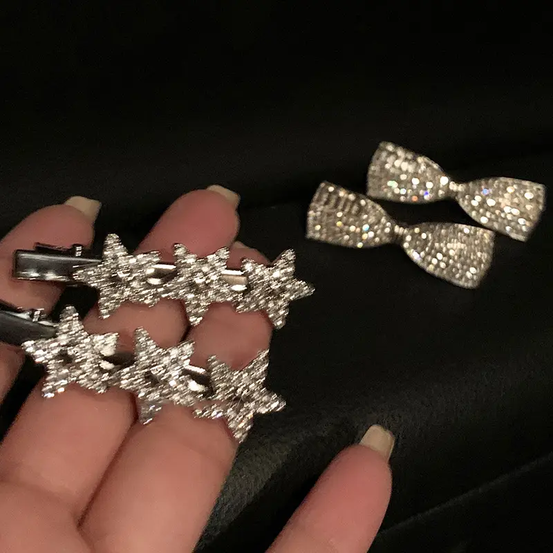 Sparkling Star Bow Hairpin for Women - Image 11