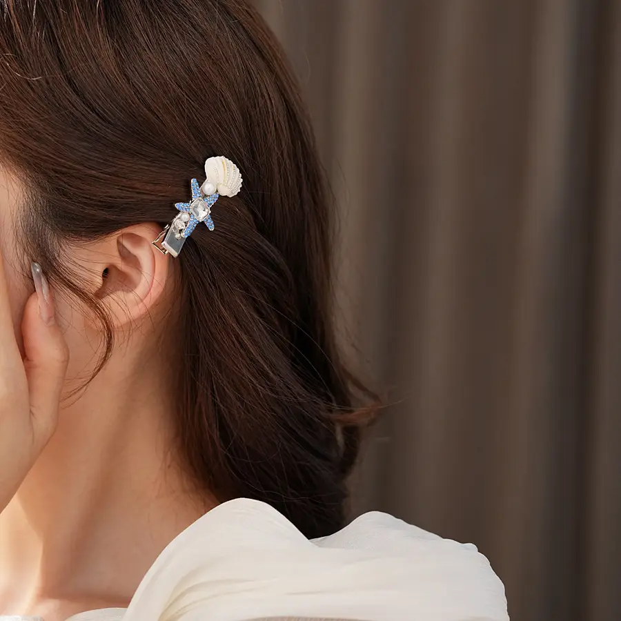 Sparkling Star Bow Hairpin for Women - Image 8