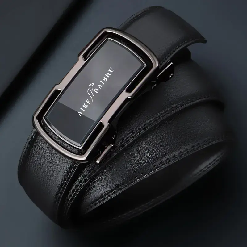 New Men's Automatic Buckle Cowhide Belt - Image 2