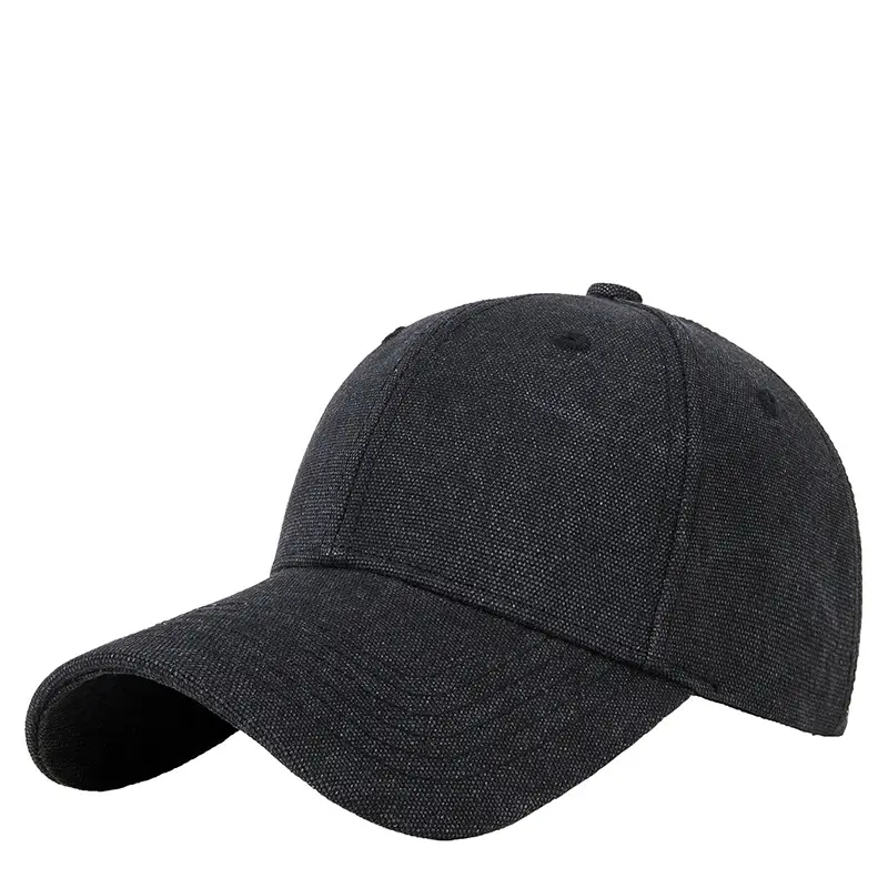 Men Blue Cotton Cap 2025 Spring Middle Age - Image 11