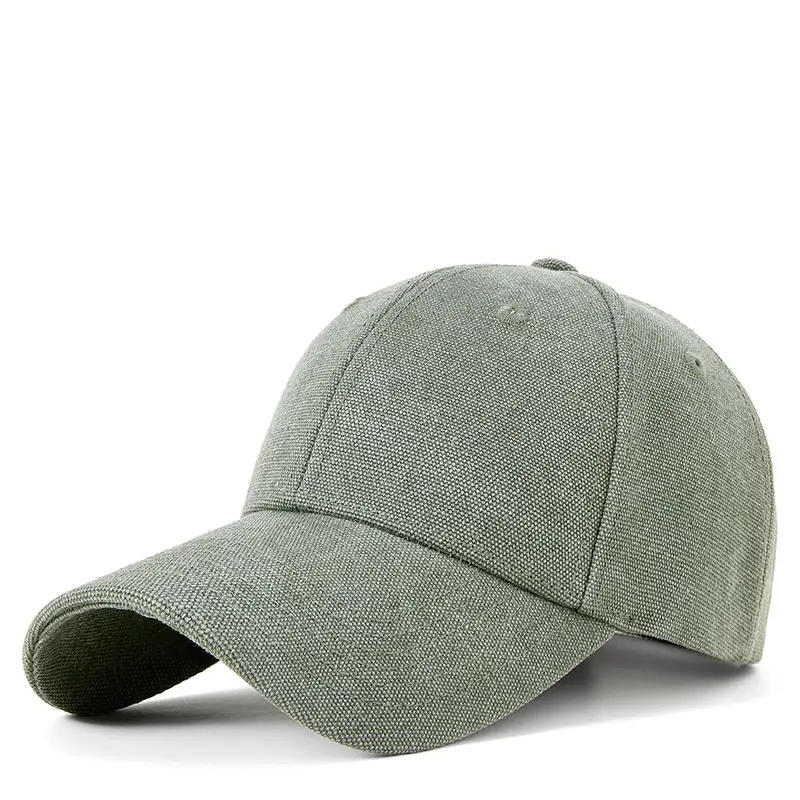 Men Blue Cotton Cap 2025 Spring Middle Age - Image 3