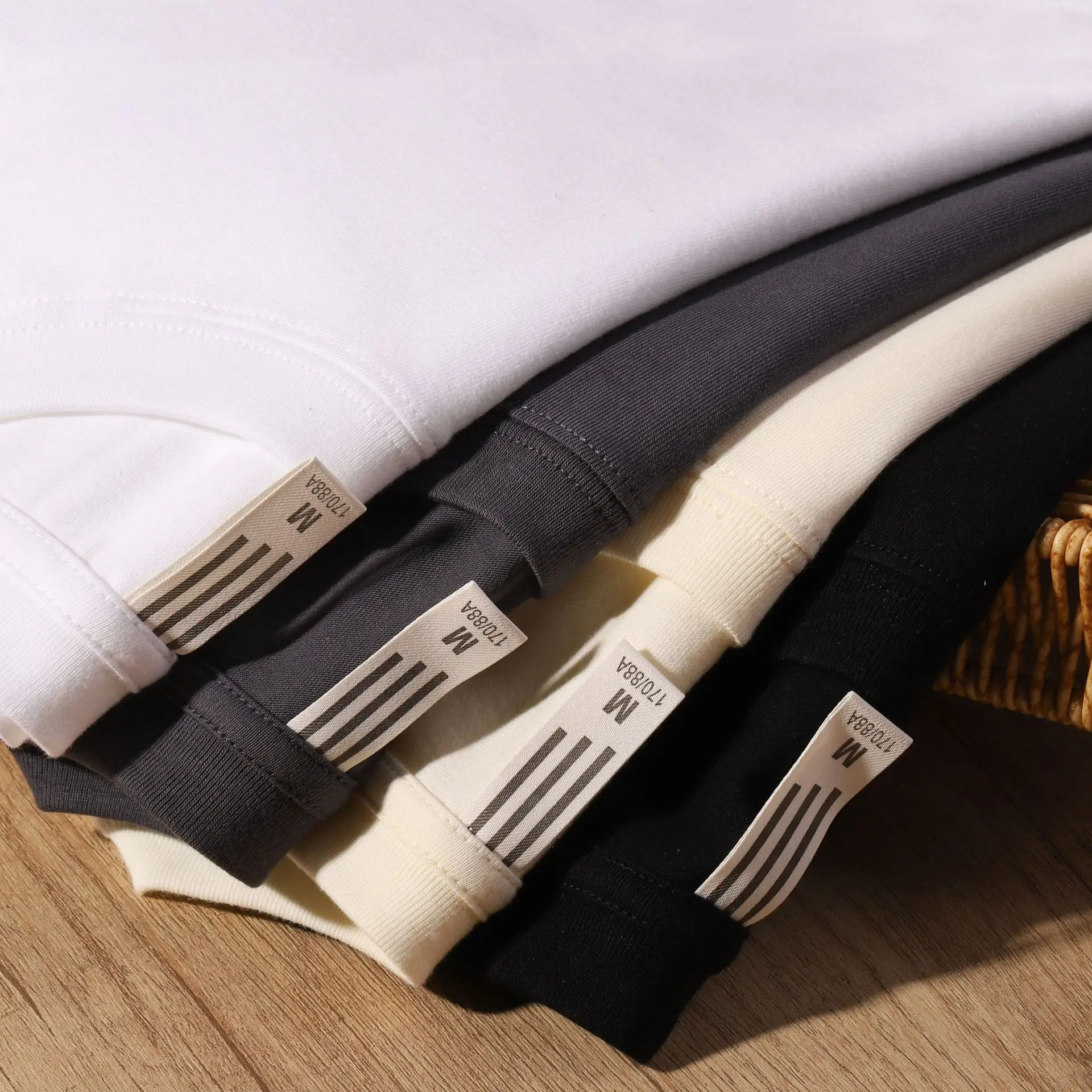 Men's Long Sleeve White T-Shirt 230g - Image 8