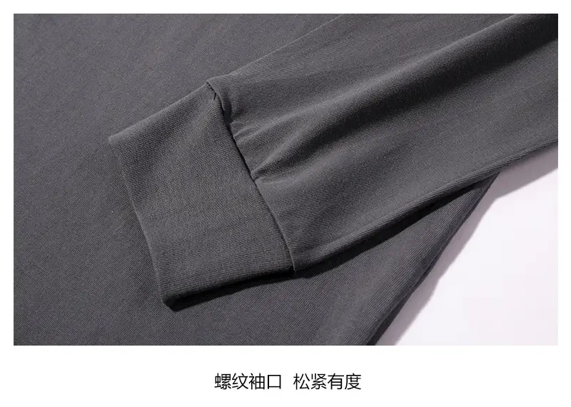 Men's Long Sleeve White T-Shirt 230g — feature 10
