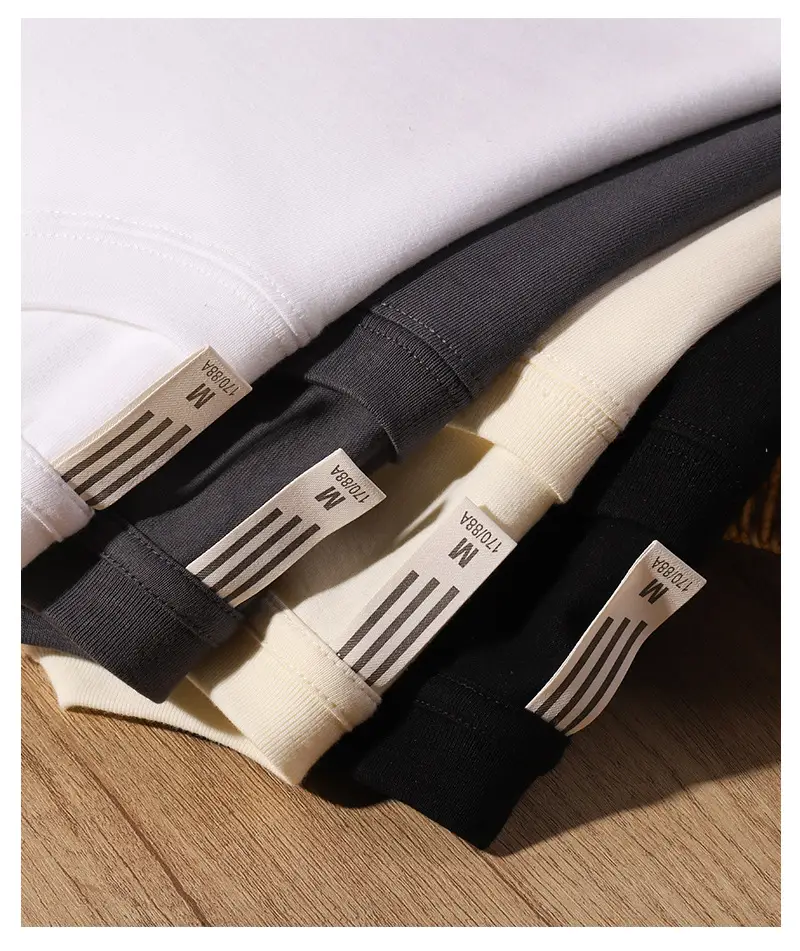 Men's Long Sleeve White T-Shirt 230g — feature 14