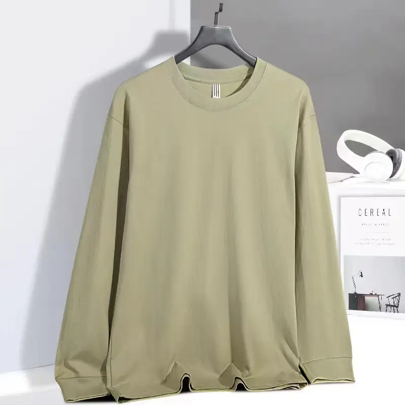 Men's Long Sleeve White T-Shirt 230g - Image 5