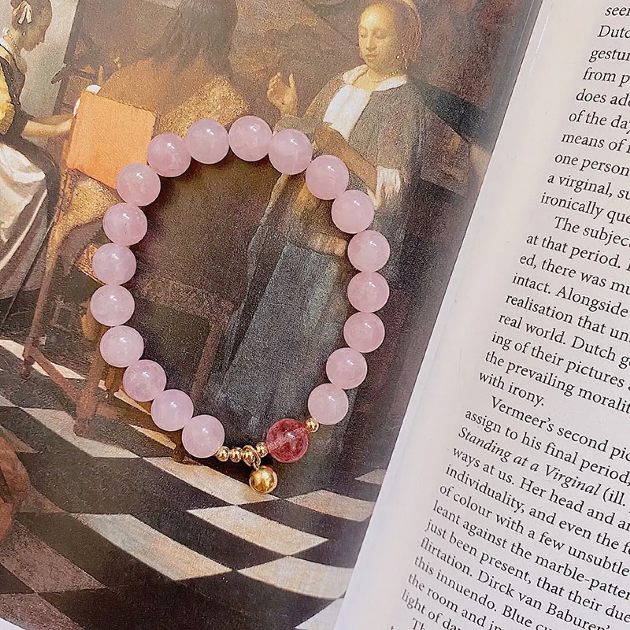 Heart Pink Crystal Bracelet for Women