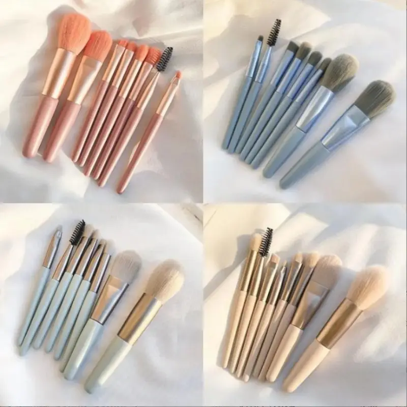 8 Piece Makeup Brush Set for Foundation, Eyeshadow, & Contour - Image 11