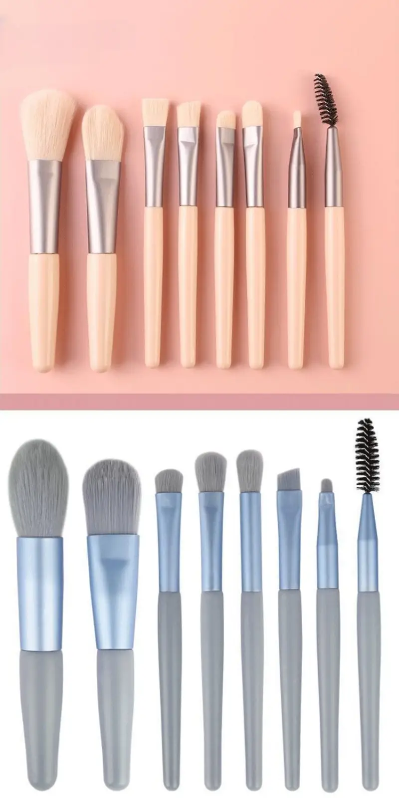 8 Piece Makeup Brush Set for Foundation, Eyeshadow, & Contour — feature 6