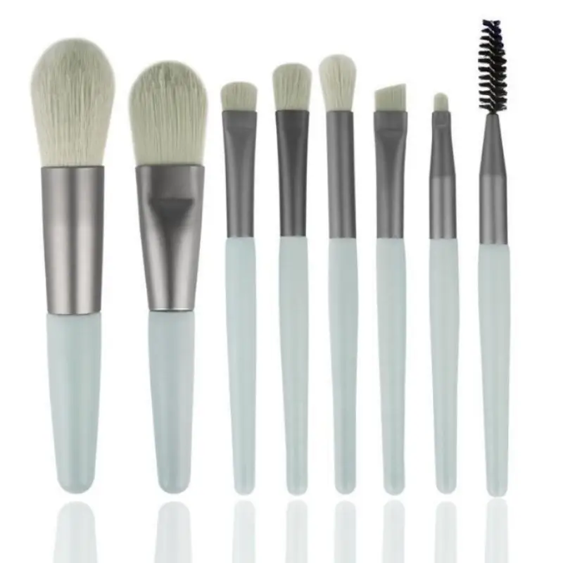 8 Piece Makeup Brush Set for Foundation, Eyeshadow, & Contour - Image 4