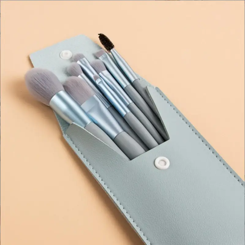 8 Piece Makeup Brush Set for Foundation, Eyeshadow, & Contour - Image 7