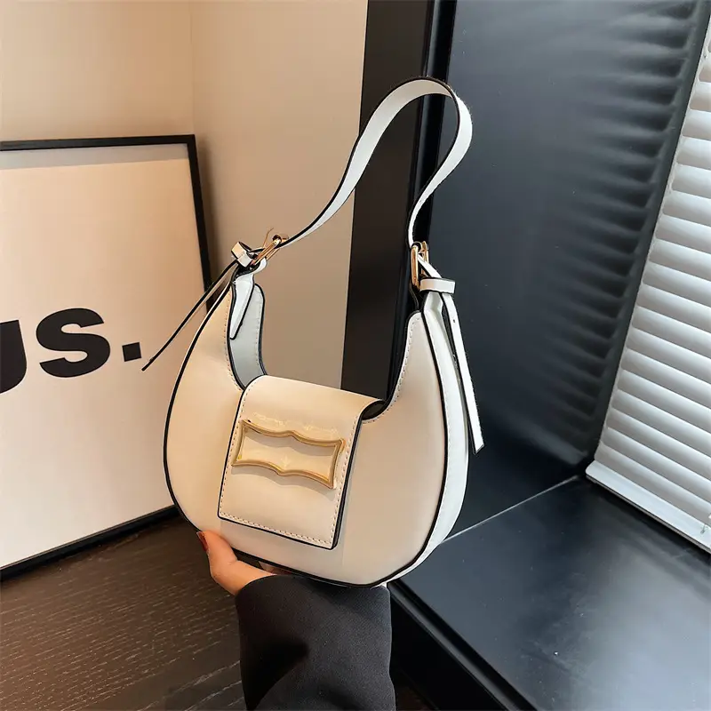 Women's 2023 Summer Handbag Underarm Style Beige - Image 11