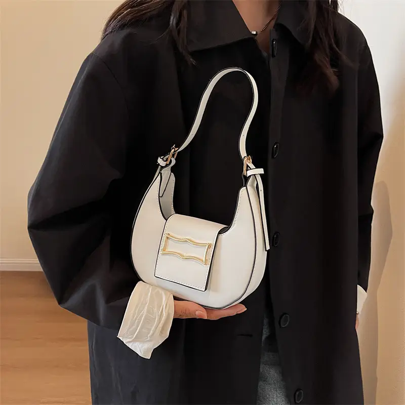 Women's 2023 Summer Handbag Underarm Style Beige - Image 14