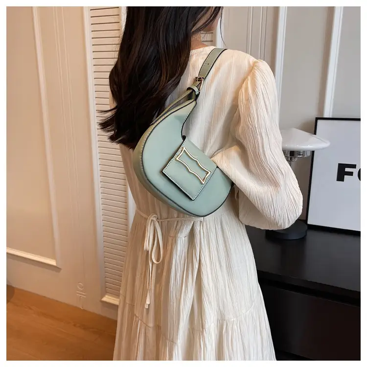 Women's 2023 Summer Handbag Underarm Style Beige — feature 11