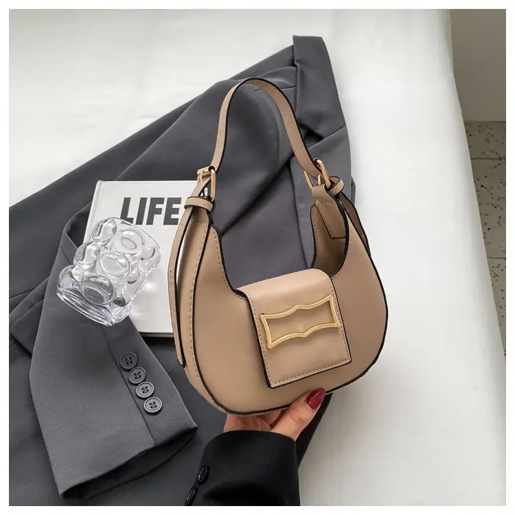 Women's 2023 Summer Handbag Underarm Style Beige - Image 10