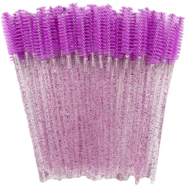 Disposable Crystal Rod Eyelash Brush Set of 6 Colors