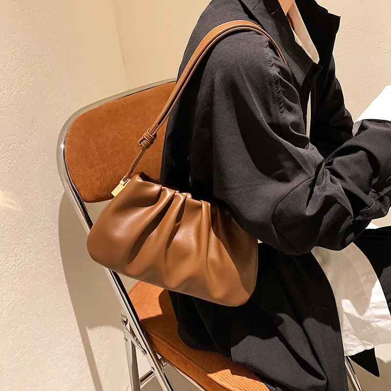 Korean Underarm Bag Women's Pleated Cloud Shoulder Crossbody