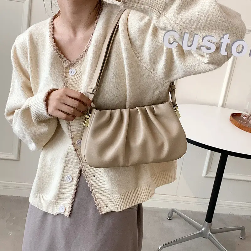 Korean Underarm Bag Women's Pleated Cloud Shoulder Crossbody
