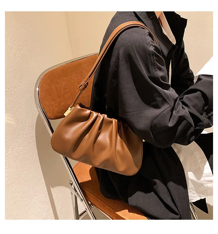 Korean Underarm Bag Women's Pleated Cloud Shoulder Crossbody — feature 13