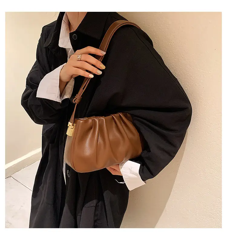 Korean Underarm Bag Women's Pleated Cloud Shoulder Crossbody — feature 15