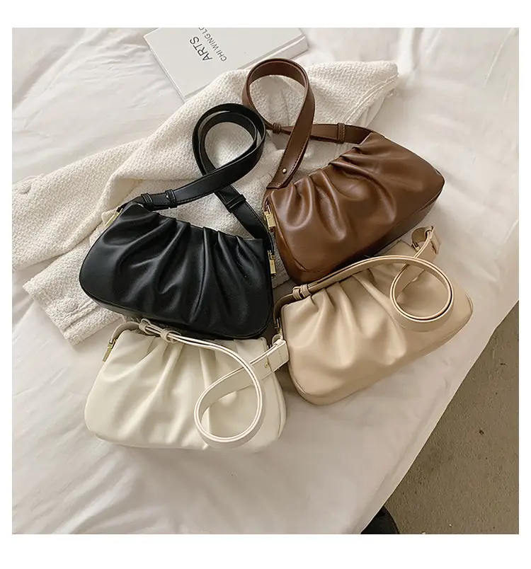 Korean Underarm Bag Women's Pleated Cloud Shoulder Crossbody — feature 20