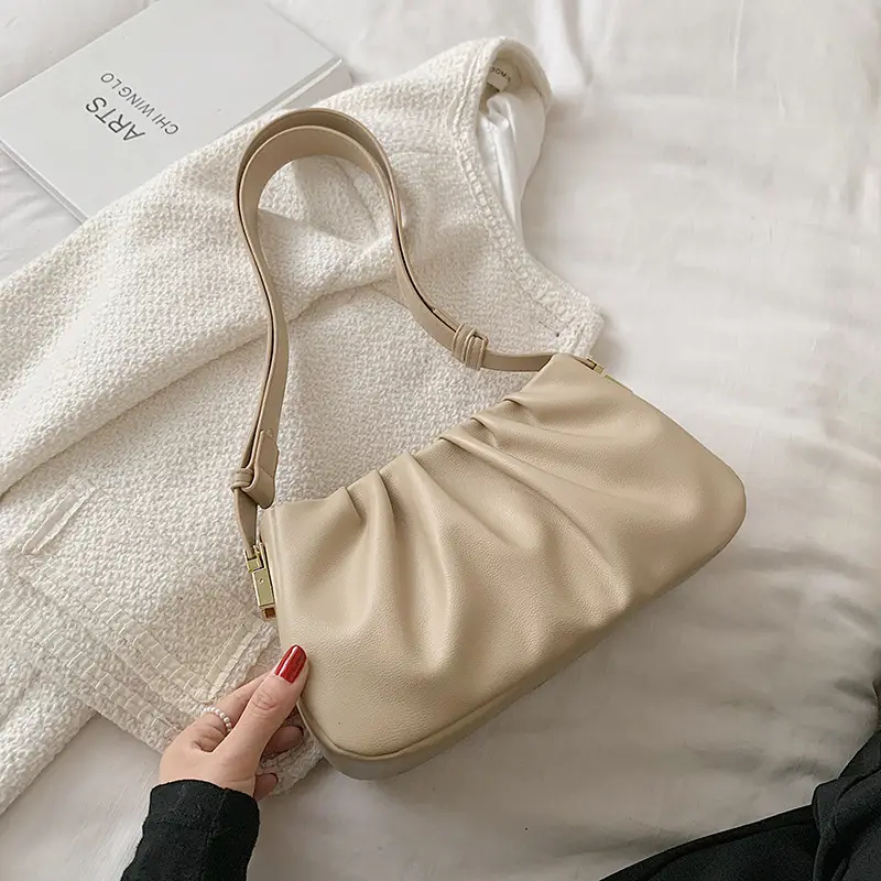 Korean Underarm Bag Women's Pleated Cloud Shoulder Crossbody