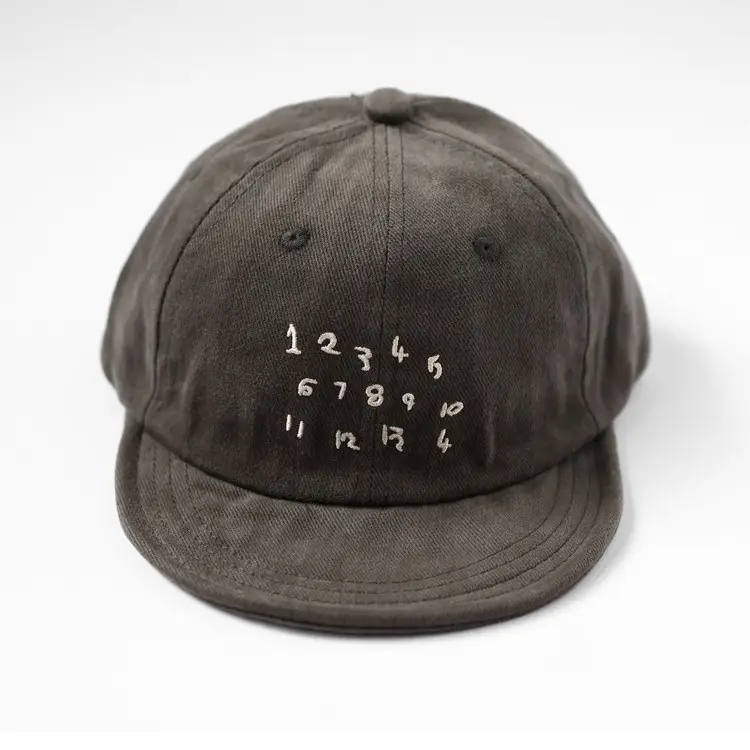 Brown Korean Style Peaked Cap with Japanese Harajuku Design - Image 8