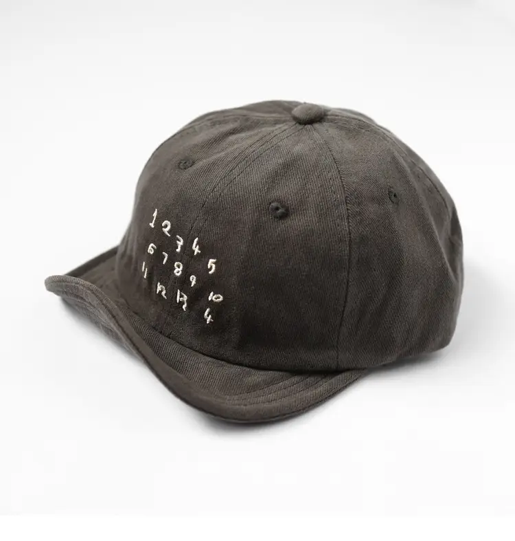 Brown Korean Style Peaked Cap with Japanese Harajuku Design — feature 1