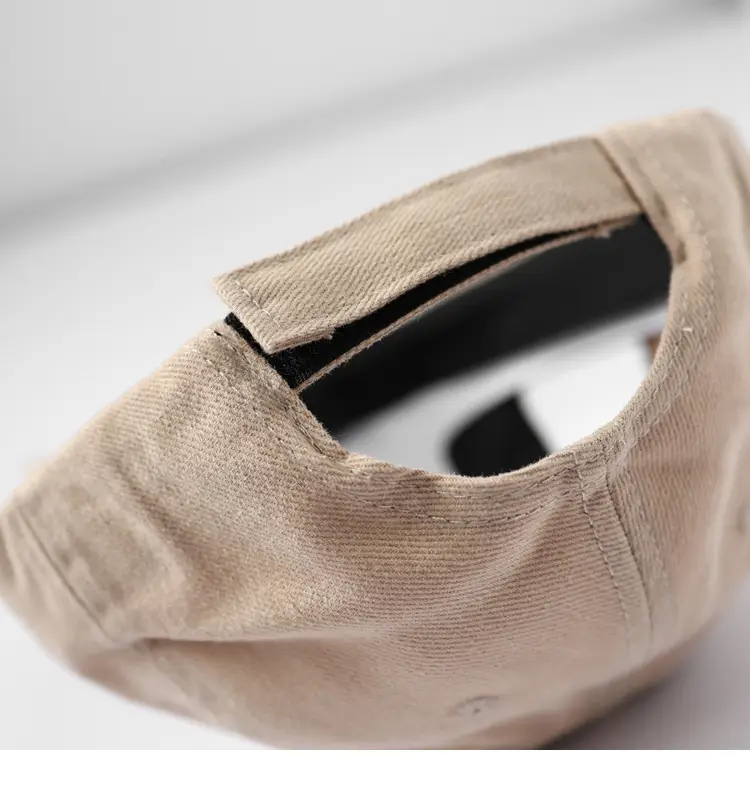 Brown Korean Style Peaked Cap with Japanese Harajuku Design — feature 10