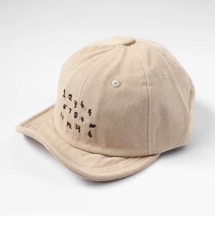 Brown Korean Style Peaked Cap with Japanese Harajuku Design — feature 4