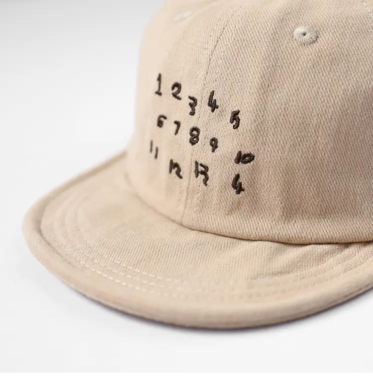 Brown Korean Style Peaked Cap with Japanese Harajuku Design — feature 8