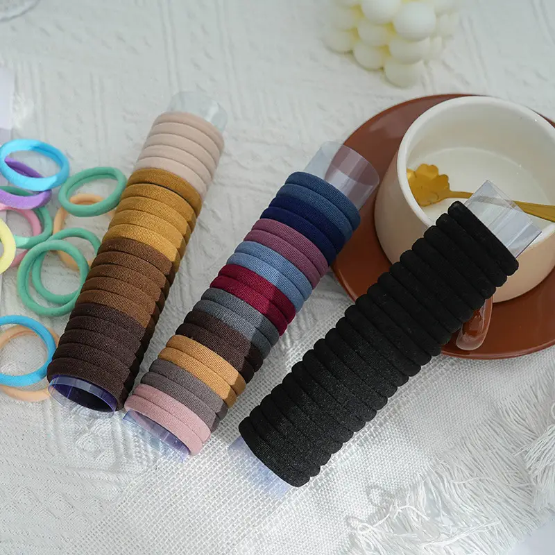 Korean Simple High-Elastic Headband Bow Ponytail Hair Accessory - Image 15