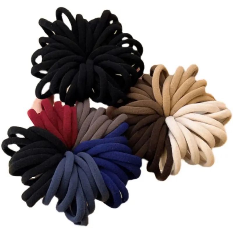 Korean Simple High-Elastic Headband Bow Ponytail Hair Accessory - Image 18