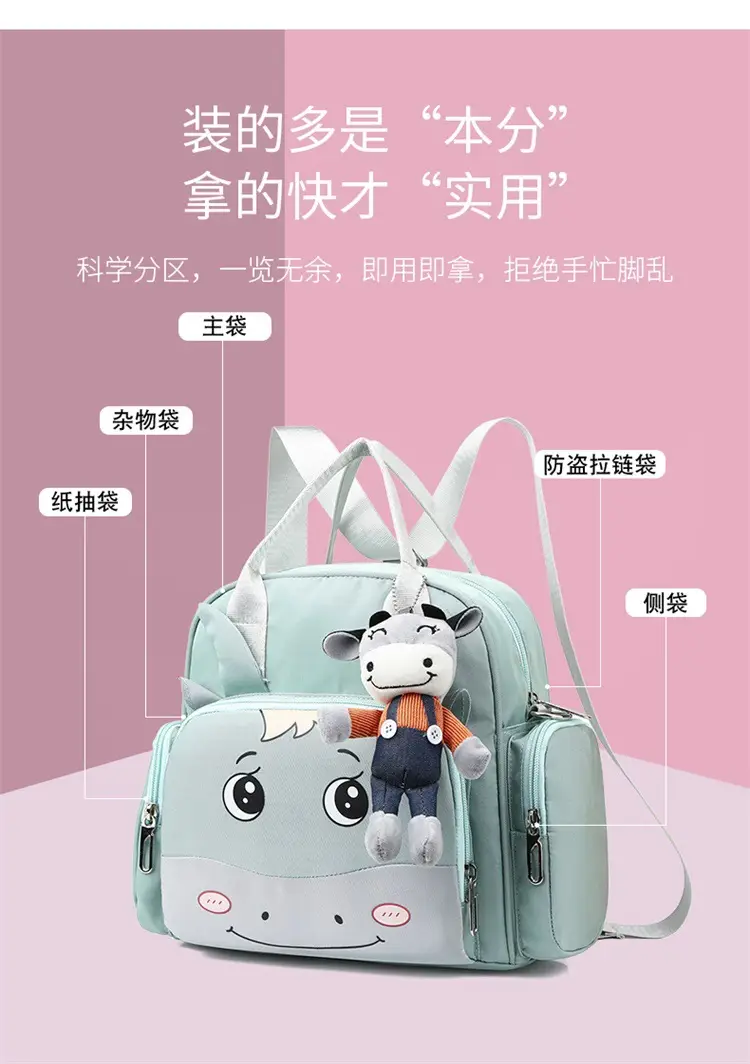 Cute Mint Baby Bottle Handbag Crossbody — feature 7