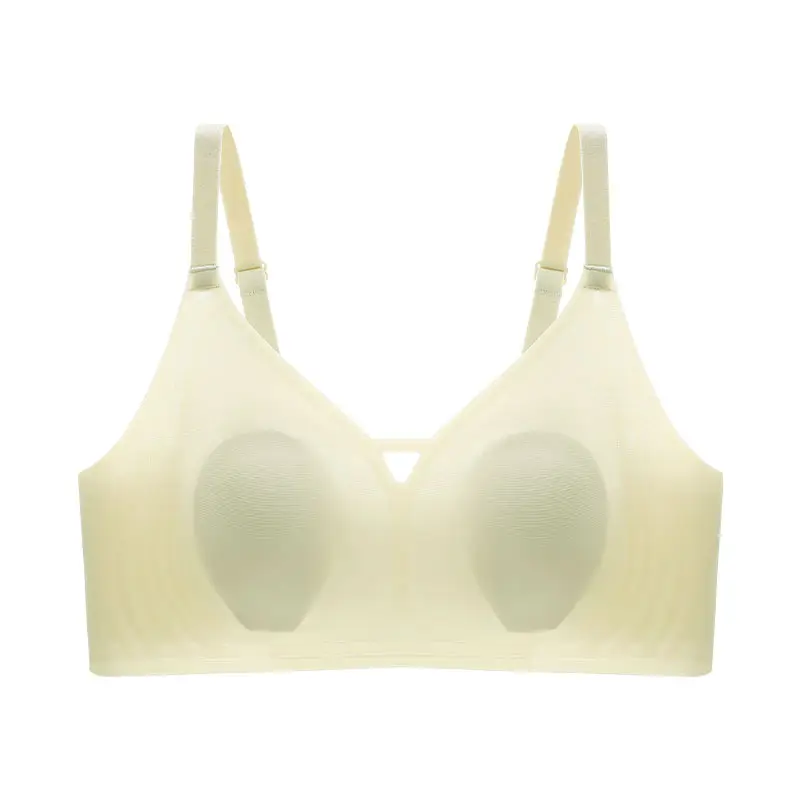 B86 Ultra-soft Thin Naked Sense Non-marking Underwear Women's Jelly Soft Support Auxilum Adjustable Non-rimless Bra