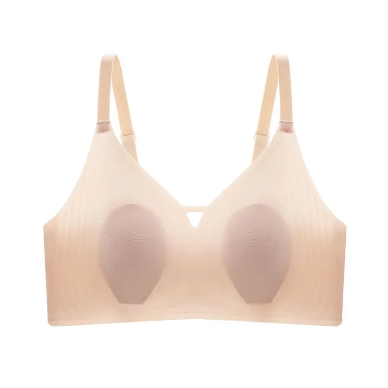 B86 Ultra-soft Thin Naked Sense Non-marking Underwear Women's Jelly Soft Support Auxilum Adjustable Non-rimless Bra