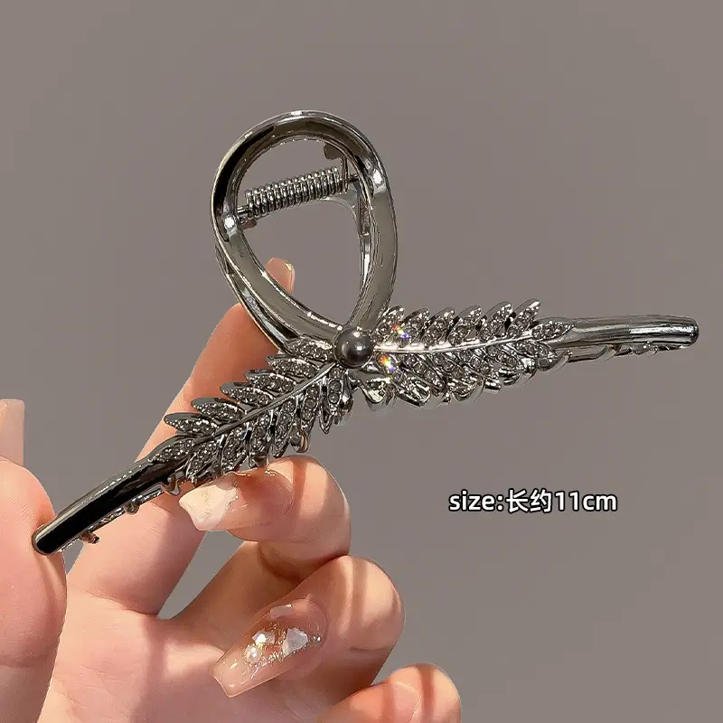 Gold Wheat Ear Hairpin Clip for Women