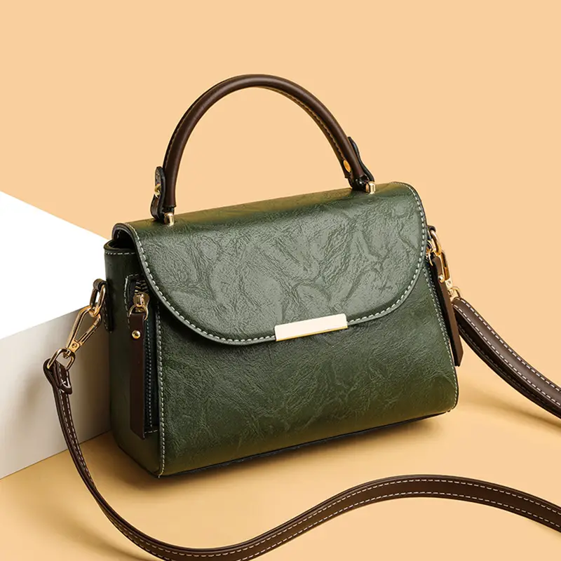 Retro Brown Crossbody Bag for Women - Image 6
