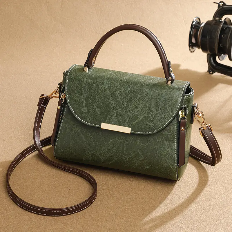 Retro Brown Crossbody Bag for Women - Image 8