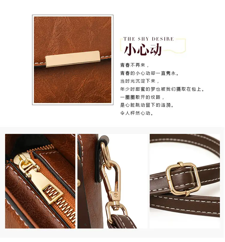 Retro Brown Crossbody Bag for Women — feature 10