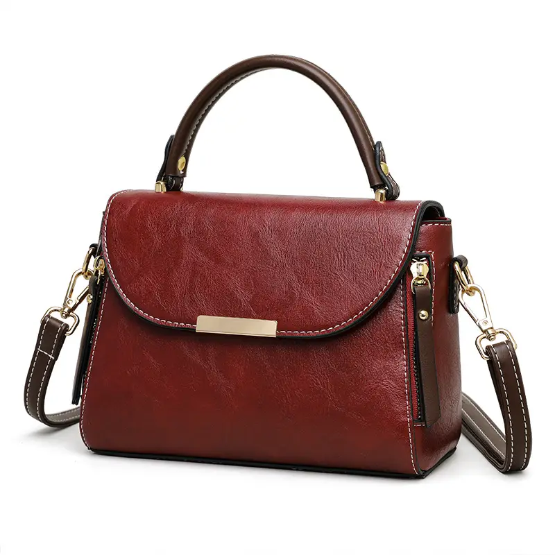 Retro Brown Crossbody Bag for Women - Image 4