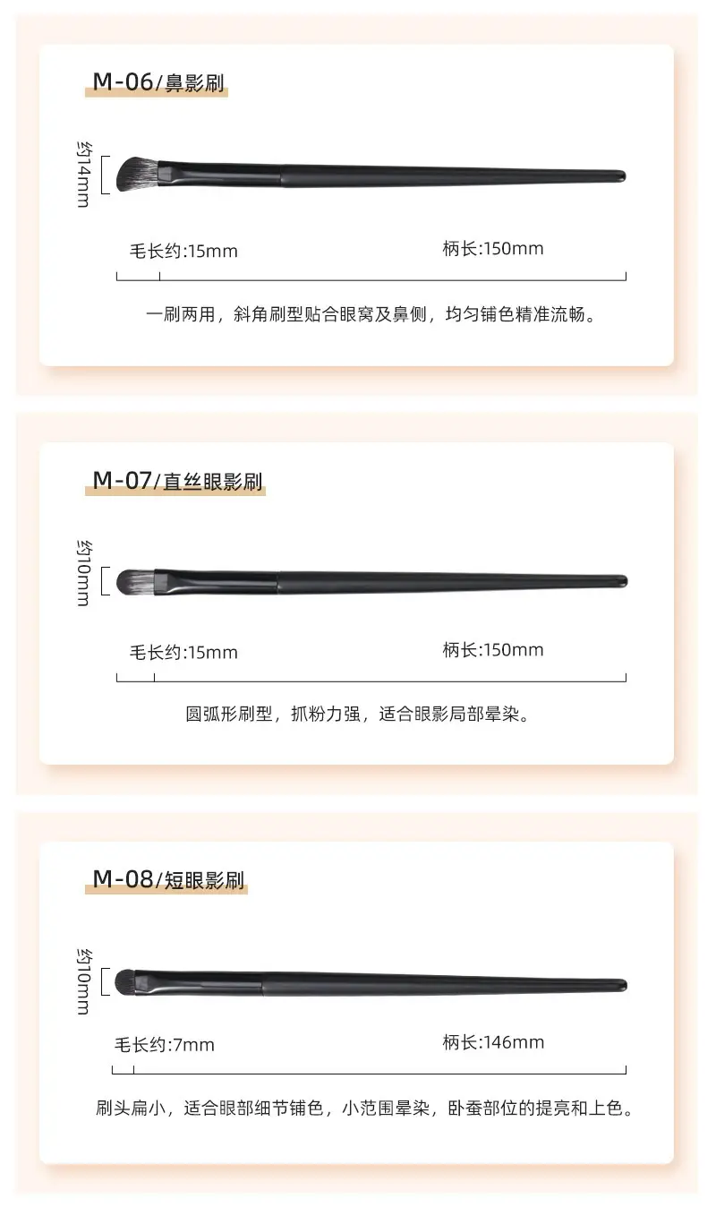10-Piece Matte Black Makeup Brush Set for Foundation & Blush — feature 14