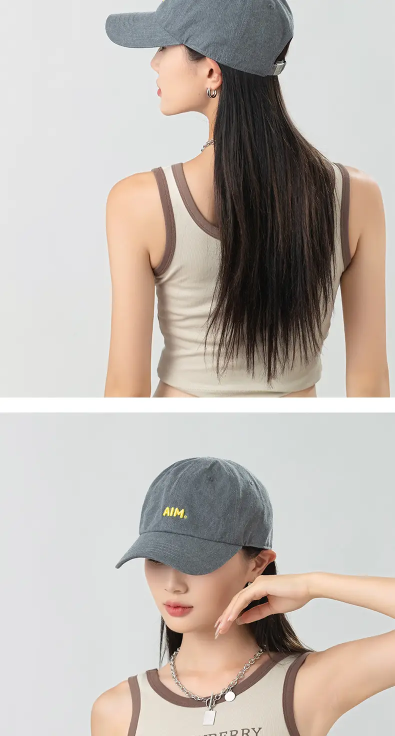 Soft Top Cap with Letter Embroidery for Women Spring Summer — feature 13
