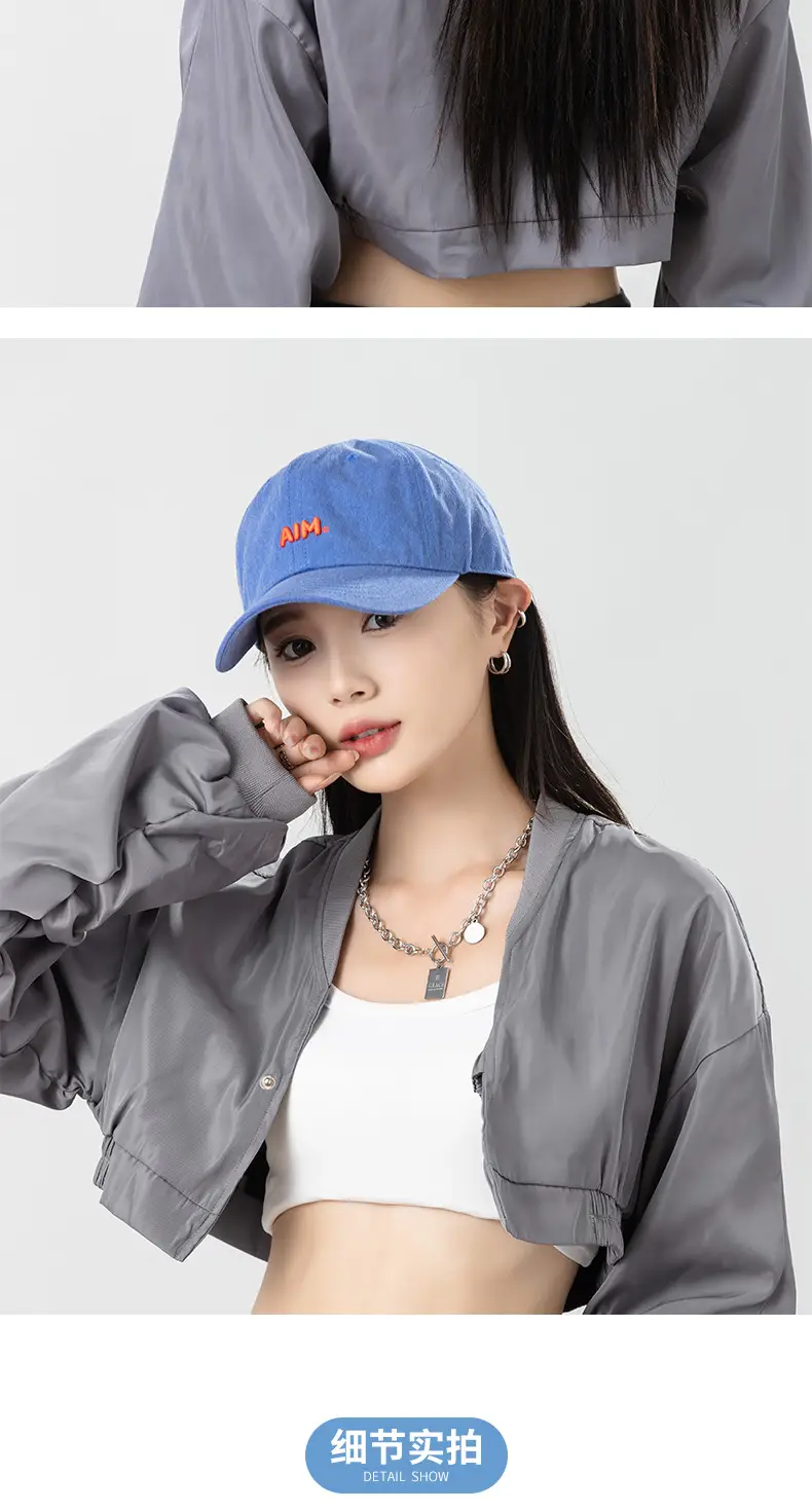 Soft Top Cap with Letter Embroidery for Women Spring Summer — feature 16